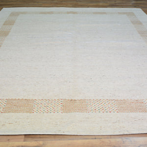 Hand-Knotted Modern Gabbeh Design Wool Handmade Rug (Size 8.3 x 9.11) Cwral-9546
