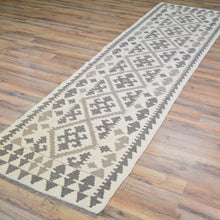 Load image into Gallery viewer, Hand-Woven Flatweave Geometric Design Kilim Handmade Wool (Size 2.6 X 9.5) Cwral-9564