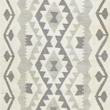Load image into Gallery viewer, Hand-Woven Flatweave Geometric Design Kilim Handmade Wool (Size 2.10 X 9.7) Cwral-9573