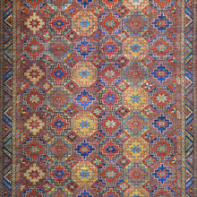 Load image into Gallery viewer, Hand-Knotted Oriental Afghan Tribal Handmade Wool Rug (Size 10.1 X 13.4) Cwral-9594