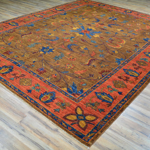 Hand-Knotted Afghan Tribal Chobi Traditional Design Wool Rug (Size 8.0 X 10.3) Cwral-9603