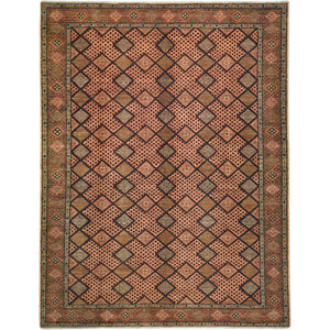 Hand-Knotted Afghan Tribal Chobi Traditional Design Wool Rug (Size 7.5 X 9.7) Cwral-9609