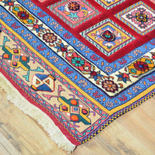 Load image into Gallery viewer, Afghan Tribal Hand-Knotted Sumack Wool Rug (Size 3.8 X 6.0) Cwral-9633