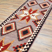 Load image into Gallery viewer, Hand-Knotted Southwestern Design Handmade Wool Rug (Size 2.7 X 11.7) Cwral-9648