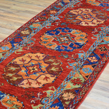 Load image into Gallery viewer, Hand-Knotted Afghan Ersari Wool Handmade Rug (Size 3.0 X 9.8) Cwral-9672