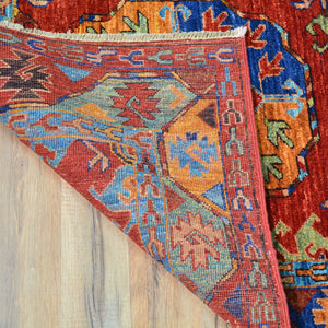 Hand-Knotted Afghan Ersari Wool Handmade Rug (Size 3.0 X 9.8) Cwral-9672