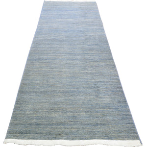 Hand-Knotted Contemporary Modern 100% Wool Handmade Rug (Size 2.8 X 10.1) Cwral-9699