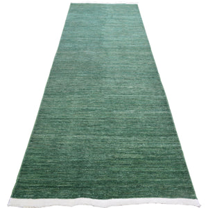 Hand-Knotted Contemporary Modern 100% Wool Handmade Rug (Size 2.8 X 9.6) Cwral-9702