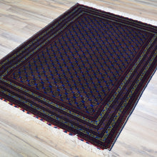 Load image into Gallery viewer, Hand-Knotted Fine Turkoman Bokhara Wool Handmade Rug (Size 3.4 X 4.9) Cwral-9708
