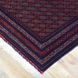 Hand-Knotted Fine Turkoman Bokhara Wool Handmade Rug (Size 3.4 X 5.0) Cwral-9711