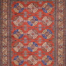 Load image into Gallery viewer, Hand-Knotted Oriental Afghan Tribal Handmade Pure Wool Rug (Size 9.6 X 12.3) Cwral-9729