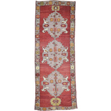 Load image into Gallery viewer, Hand-Knotted Oriental Vintage Turkish Konya Handmade Wool Rug (Size 4.7 X 11.5) Cwral-9753