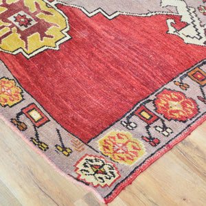 Hand-Knotted Oriental Vintage Turkish Konya Handmade Wool Rug (Size 4.7 X 11.5) Cwral-9753