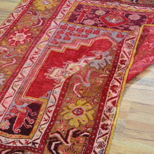 Hand-Knotted Oriental Vintage Turkish Kirsehir Handmade Wool Rug (Size 3.6 X 5.5) Cwral-9771