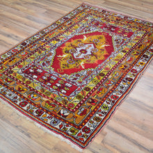 Load image into Gallery viewer, Hand-Knotted Oriental Vintage Turkish Kirsehir Handmade Wool Rug (Size 3.6 X 5.5) Cwral-9777