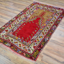 Load image into Gallery viewer, Hand-Knotted Oriental Vintage Turkish Kirsehir Handmade Wool Prayer Rug (Size 2.11 X 5.0) Cwral-9780