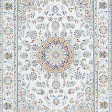 Load image into Gallery viewer, Hand-Knotted Fine Wool and Silk Traditional Nain Design Handmade Rug (Size 4.7 X 6.0) Cwral-9783