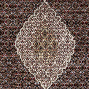 Hand-Knotted Mahi Tabriz Design Handmade Wool & Silk Rug (Size 9.8 X 14.0) Cwral-9813