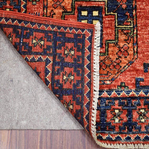 Hand-Knotted Afghan Ersari Tribal Handmade Wool Traditional Rug (Size 2.0 X 3.0) Cwral-9837