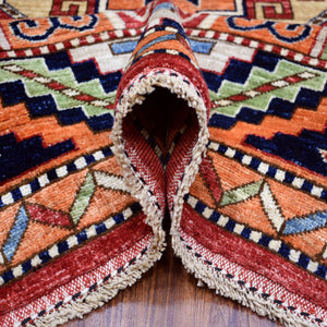 Hand-Knotted Afghan Ersari Tribal Handmade Wool Traditional Rug (Size 8.1 X 9.10) Cwral-9840