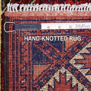 Hand-Knotted Afghan Ersari Tribal Handmade Wool Traditional Rug (Size 3.4 X 4.9) Cwral-9843