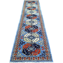 Load image into Gallery viewer, Hand-Knotted Ersari Tribal Design Handmade Wool Traditional Rug (Size 2.9 X 12.2) Cwral-9849
