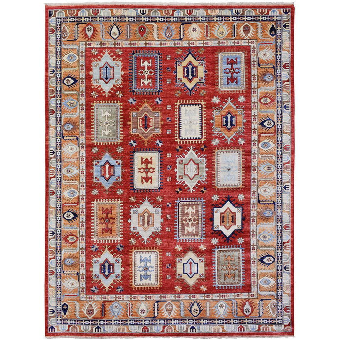 Hand-Knotted Ersari Tribal Design Handmade Wool Traditional Rug (Size 9.2 X 12.0) Cwral-9852