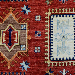Hand-Knotted Ersari Tribal Design Handmade Wool Traditional Rug (Size 9.2 X 12.0) Cwral-9852