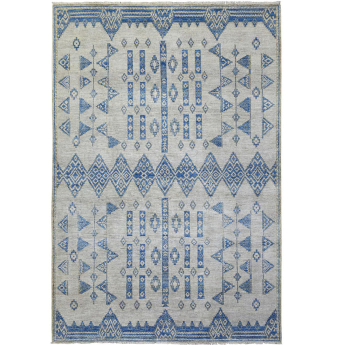 Hand-Knotted Peshawar Chobi Handmade Wool Traditional Rug (Size 6.1 X 8.10) Cwral-9858