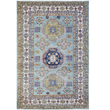 Load image into Gallery viewer, Hand-Knotted Caucasian Kazak Handmade Wool Traditional Rug (Size 6.0 X 9.0) Cwral-9861
