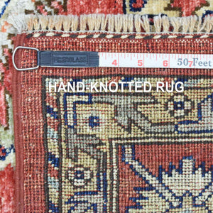 Hand-Knotted Afghan Ersari Handmade Wool Traditional Rug (Size 6.1 X 8.7) Cwral-9867