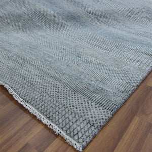 Hand-Knotted Modern Grass Design Handmade Contemporary Wool Rug (Size 10.0 X 14.1) Cwral-9873