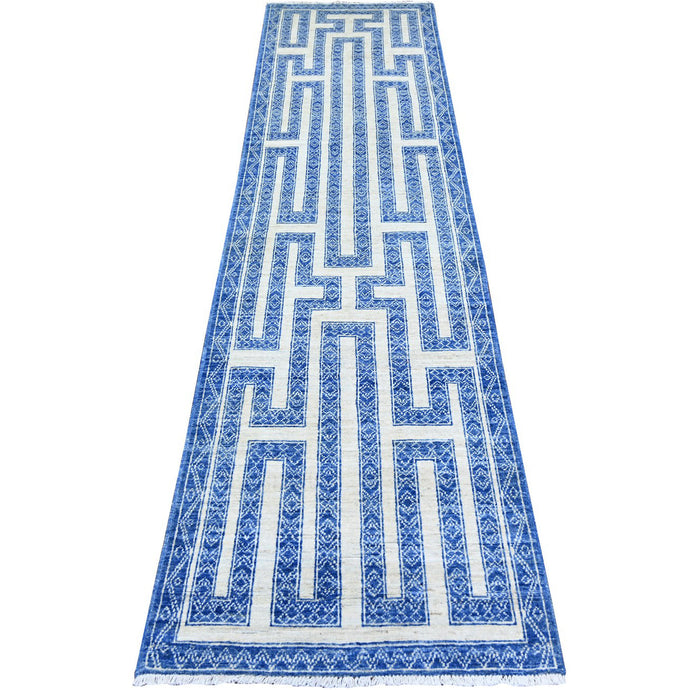 Hand-Knotted Peshawar Chobi Handmade Wool Southwestern Design Rug (Size 2.5 X 9.7) Cwral-9885