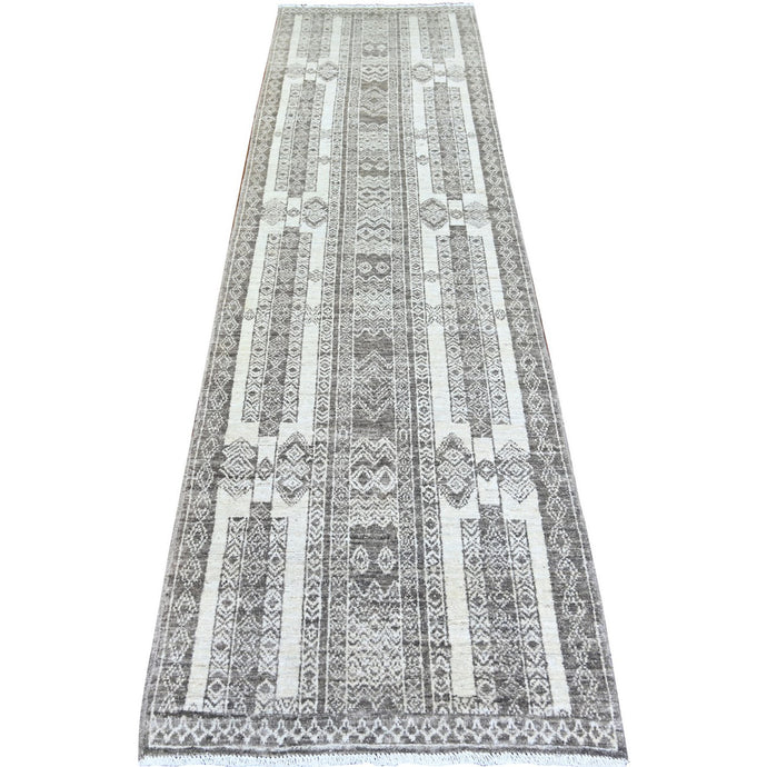 Hand-Knotted Peshawar Chobi Handmade Wool Southwestern Design Rug (Size 2.8 X 9.6) Cwral-9906