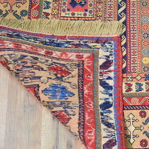 Fine Soumack Weave Tribal Design Handmade Wool Rug (Size 4.7 X 7.1) Cwral-9978