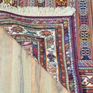 Fine Soumack Weave Tribal Design Handmade Wool Rug (Size 4.11 X 6.9) Cwral-9987