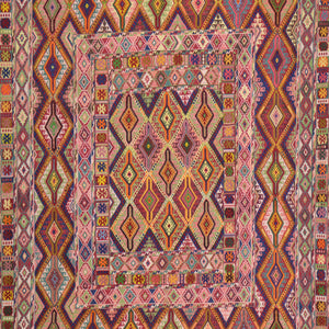 Multi-Weave Oriental Soumak Tribal Handmade Wool Rug (Size 4.10 X 6.3) Cwral-10005