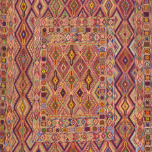 Load image into Gallery viewer, Multi-Weave Oriental Soumak Tribal Handmade Wool Rug (Size 5.0 X 6.5) Cwral-10008