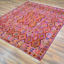 Load image into Gallery viewer, Multi-Weave Oriental Soumak Tribal Handmade Wool Rug (Size 5.0 X 6.4) Cwral-10014