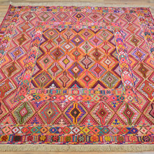 Load image into Gallery viewer, Multi-Weave Oriental Soumak Tribal Handmade Wool Rug (Size 5.0 X 6.2) Cwral-10023