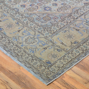 Hand-Knotted Over-dyed Handmade Persian Design 100% Wool Rug (Size 9.8 X 12.4) Brral-1131