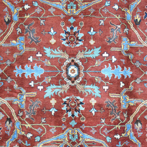 Hand-Knotted Oriental Indo Heriz/Serapi Design Handmade Rug (Size 9.10 X 13.7) Cwral-1386