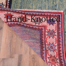 Load image into Gallery viewer, Hand-Knotted Peshawar Kazak Design 100% Wool Rug (Size 3.0 X 12.0) Brral-1482