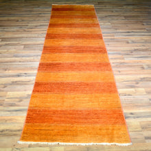 Load image into Gallery viewer, Hand-Knotted Gabbeh Striped Design 100% Wool Rug (Size 2.8 X 9.9) Brral-1503