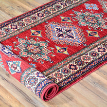Load image into Gallery viewer, Hand-Knotted Fine Caucasian Design Super Kazak 100% Wool Rug (Size 2.7 X 8.9) Brral-1545