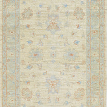 Load image into Gallery viewer, Hand-Knotted Fine Afghan Chobi Oushak Design 100% Wool (Size 3.0 X 11.9) Brral-1578