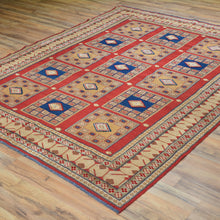 Load image into Gallery viewer, Hand-Knotted And Soumak Tribal Village Handmade Wool Rug (Size 6.0 X 9.0) Brrsf-1581