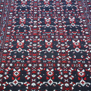Hand-Knotted Fine Afghan Traditional Tribal Design 100% Wool Rug (Size 3.1 X 9.7) Brral-1584