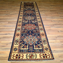 Load image into Gallery viewer, Hand-Knotted Fine Tribal Caucasian Kazak Design 100% Wool Rug (Size 2.7 X 11.10) Brral-1587