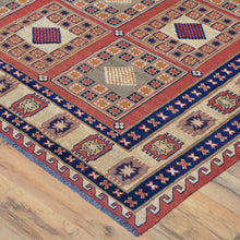 Load image into Gallery viewer, Soumak Weave Fine Tribal Handmade Wool Rug (Size 6.6 X 8.2) Cwrsf-1602